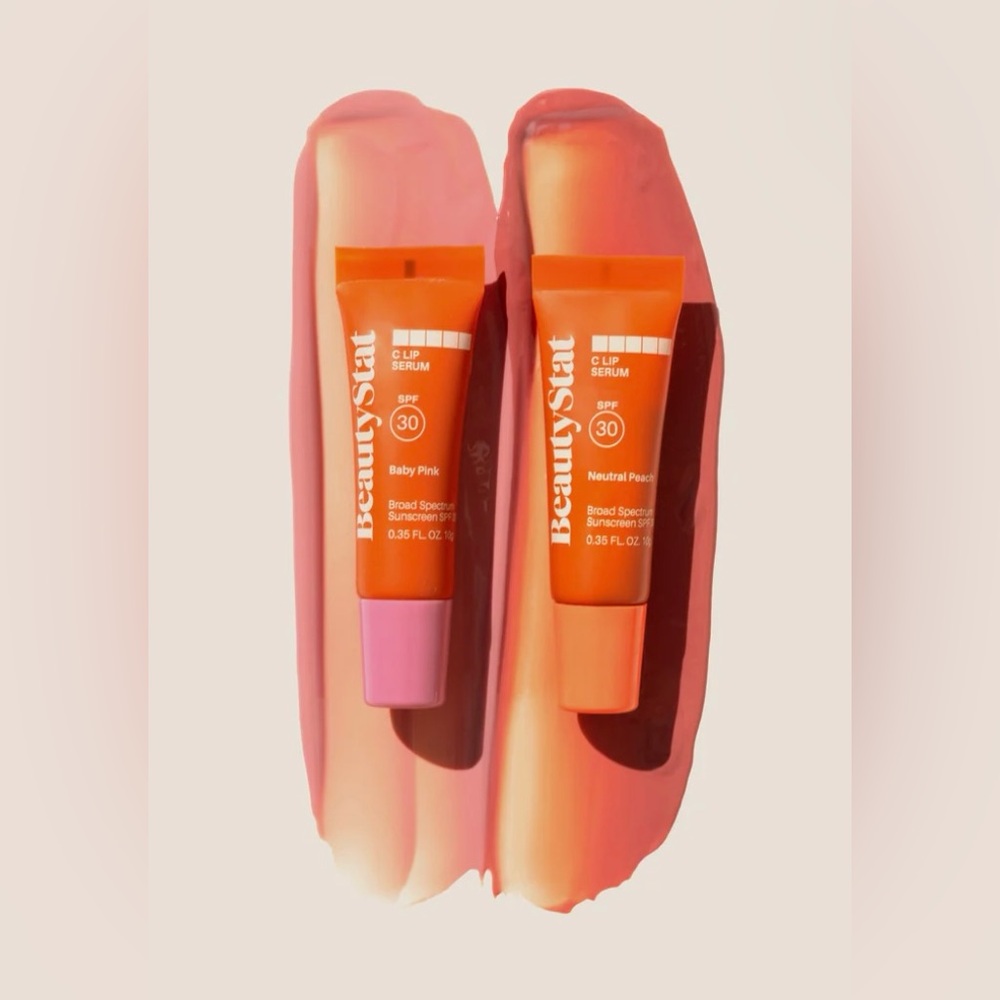 NEW BeautyStat C Lip Serums | Vitamin C SPF 30 | Baby Pink Neutral Peach Shades